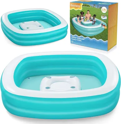 Produktbild von Sippin' Summer aufblasbarer Pool 218 x 218 x 48 cm Bestway 54446