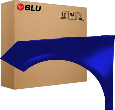Immagine prodotto di BLU Parafango compatibile con Audi A1 8X LX5Q Sinistra Blau ScubaBlau | 2010-2018 | Anteriore | Verniciato | Pronto per il montaggio | Acciaio