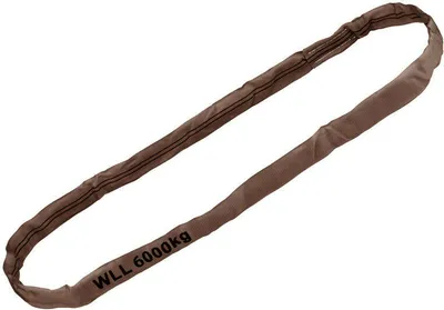 Produktbild von Rundschlinge Hebeschlinge braun 6000kg/ 3m Nutzlänge / 6m Umfang