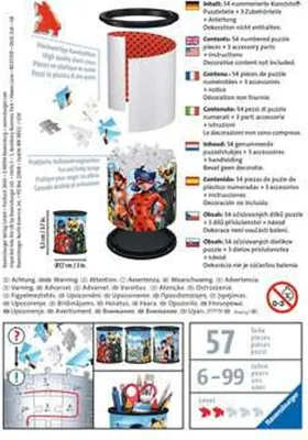 Zdjęcie produktu dla Puzzle 3D 54 elementy. Miraculous. Przybornik
