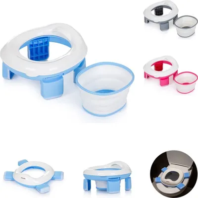 Produktbild von Chipolino Toilettentrainer 2 in 1 Viaggio faltbar Tragetasche ergonomische Form blau