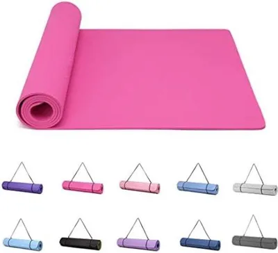 Productafbeelding van Yogamats Extra Dik - 6 mm TPE-materiaal - Pruimkleur
