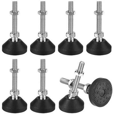 Obrázek produktu pro Nastavitelné nožičky k nábytku, 8 kusů, M8 x 50 mm, průměr 40 mm