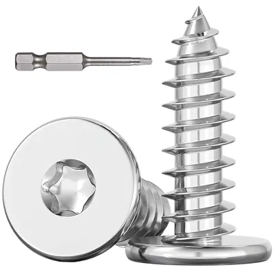 Productafbeelding van 100 Stuks Houtschroeven Torx M3x10mm, Roestvrij Stalen Flensschroeven