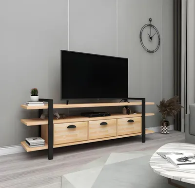 Immagine prodotto di Porta TV beige Elegante RTV Soggiorno Lavagna in legno
