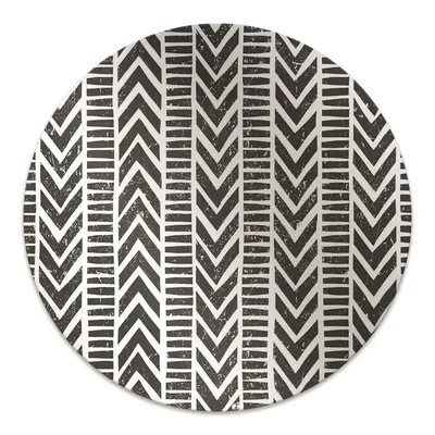 Produktbild von Rundmatte - Stuhlunterlage Bürostuhlunterlage - Rund Ø 100 cm - Bodenmatte - Fußmatte - Tribal-Muster