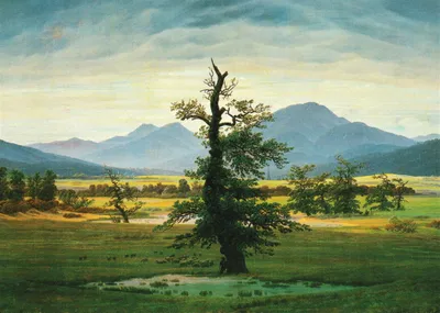 Produktbild von Kunstkarte Caspar David Friedrich "Der einsame Baum"