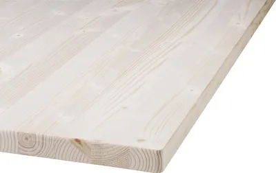 Produktbild von Tischplatte Fichte Oberfläche geschliffen 120 x 80 cm 28 mm