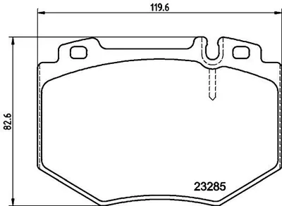 Produktbild von HELLA Bremsbeläge Satz Vorne Bremsklötze passend für MERCEDES-BENZ S-Klasse Limousine (W220) 8DB 355 011-831