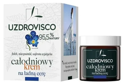 KREM DO TWARZY Z NIEDOSKONAŁOŚCIAMI NA DZIEŃ I NA NOC 50 ml - UZDROVISCO (FIOŁEK)