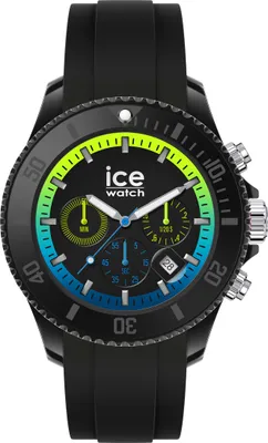 Produktbild von Ice-Watch 020616 ICE chrono Black lime XL Uhr Herrenuhr Datum schwarz