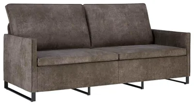 Produktbild von vidaXL 3-Sitzer Sofa Dunkelgrau 190 x 81 x 82 cm Kunstwildleder
