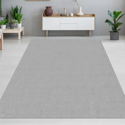 Produktbild von Teppich Modern Weich & Pflegeleicht für jeden Wohnraum in grau Größe - 80 x 300 cm