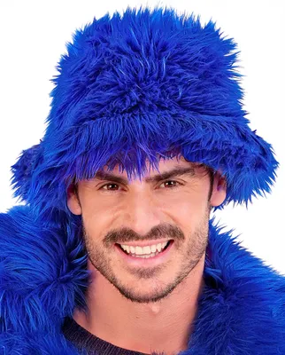 Productafbeelding van Pluizenhoedje, donkerblauw, voor volwassenen - one size
