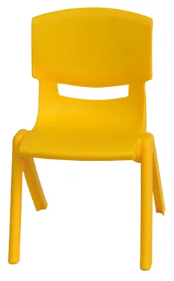 Produktbild von Kinderstuhl 24 cm Gelb Kindersitzmöbel Kindergarten Grundschule stapelbar