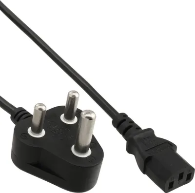 Zdjęcie produktu dla InLine 4043718135424, 1,8 m, Wtyczka zasilająca typu M, IEC C13, 10 A