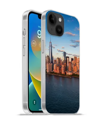 Produktbild von MuchoWow® Handyhülle Schutzhülle Hülle für Apple iPhone 14 - Softcase New York - Skyline - Boot Silikon Softcase Handy Hülle - Mobiltelefonhülle