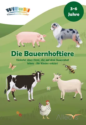 Immagine prodotto di "WiBuKi" Wissensbuch für Kinder: Die Bauernhoftiere: Vielerlei über Tiere, die auf dem Bauernhof leben