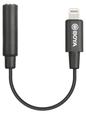 Produktbild von BOYA Lightning-auf-3,5-mm-Kopfhöreranschluss-Adapter, MFi-TRRS-Buchse, Lightning auf Audio-Klinkenadapter, Audio, kompatibel mit iPhone 13/12 Mini/12 Pro/11/11 Pro/11 Pro Max/SE/X XR XS 8 7
