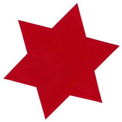 A red star shape on a white background.