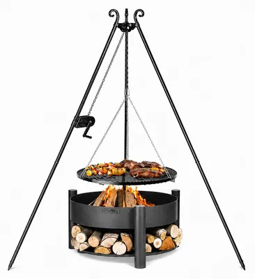 Productafbeelding van CookKing Schwenkgrill Set Montana 3, inclusief vuurschaal, driepoot en grillrooster