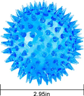 Imagen del producto de Pelota LED para perros, cachorros y mascotas, con luces intermitentes, ideal para jugar, perseguir, rebotar y con textura rugosa