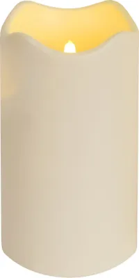Produktbild von Best Season LED-Kerze aus Kunststoff Lichtsensor, ca.18 x 10 cm, Batterie, 068-24