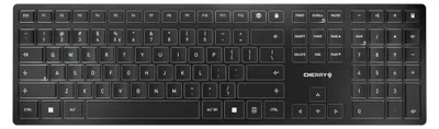 Produktbild von CHERRY KW 9100 SLIM, Kabellos, RF Wireless + Bluetooth, QWERTY, Schwarz