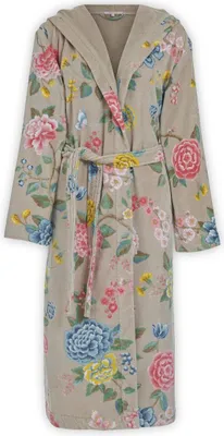 Produktbild von Pip Studio Bademantel Good Evening Farbe Khaki Größe XS