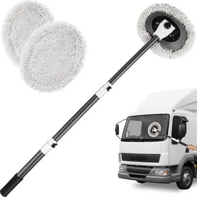 Immagine prodotto di Spazzola telescopica per lavaggio auto, lunghezza 43", nera