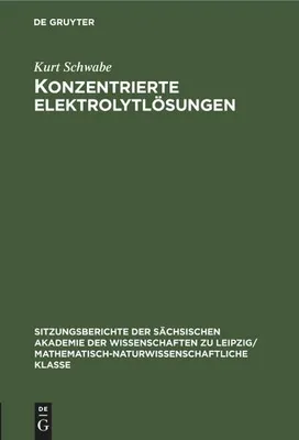 Produktbild von Konzentrierte Elektrolytlösungen