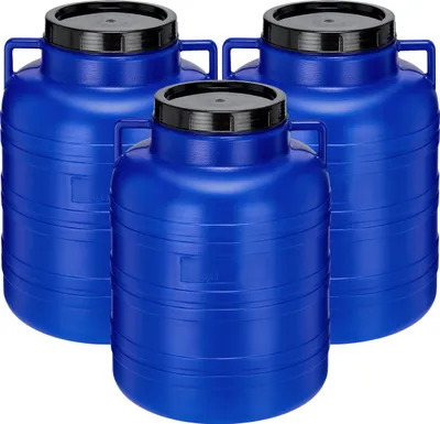 Image de Set 40 litres poubelle alimentaire sans BPA Fût alimentaire Réservoir d'eau de pluie GD-0127