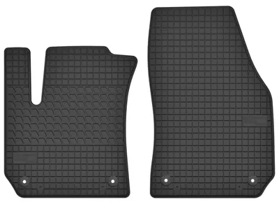 Image de Tapis avant en caoutchouc pour Opel Zafira B 2005-2011 (monospace) – 2 pièces, noirs, sur mesure