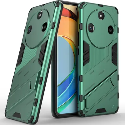 Produktbild von Armor Hülle für Honor X9b Hybrid PC TPU Bumper Stoßfestes Schutzhülle mit Standfunktion Grün