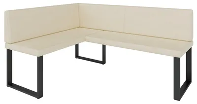 Produktbild von Eckbank Akiko NINA Metal [] -128x168 LINKS-SOFT 33- Kunstleder|Eckbankgruppe für Ihrem Esszimmer|Küche|modern|Sitzecke|Essecke