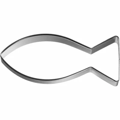 Produktbild von Birkmann Ausstechform Christenfisch, Ausstecher, Plätzchenform, Keks, Plätzchen, Edelstahl, 10 cm, 197701