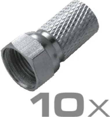 Produktbild von Schwaiger ABISET30531, F-Typ, Schwarz, Rot, Silber, Sichtverpackung, 10 Stück(e)
