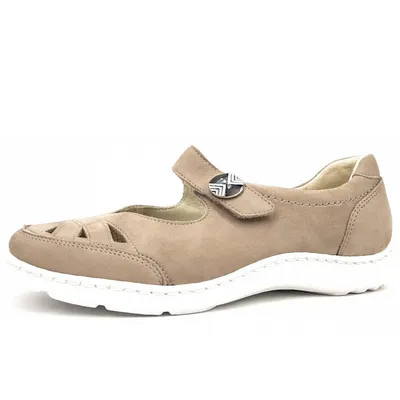 Produktbild von Waldläufer Henni Damenschuhe Halbschuhe Slipper Beige Freizeit, Schuhgröße:EUR 38.5 | UK 5.5