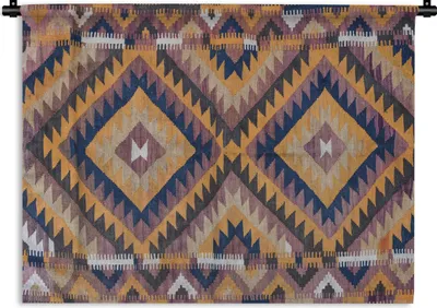 Produktbild von MuchoWow® Wandteppich Wandbehang Perserteppich - Muster - Orange 150x112 cm Tapisserie Dekoration Wandtuch - Wanddecke - Wandteppiche