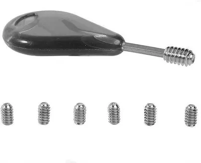 Imagen del producto de Kit de reparación para tablas de surf - 6 tornillos - 5 cm, color azul