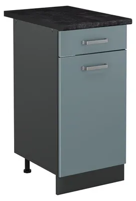 Obrázok produktu pre Kuchynská spodná skrinka Vicco R-Line Modrošedá/antracitová 40 cm antrasiitti työtaso, Model 61062