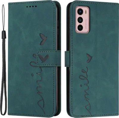 Produktbild von Motorola Moto G42 Hülle - Coverup Smile Klapphülle - Grün