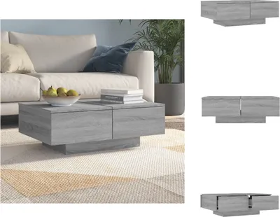 Image de vidaXL Table basse Gris Sonoma 90x60x31 cm Bois composite - Tables basses