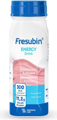 Produktbild von Fresubin Energy Drink Erdbeere Trinkflasche 4X200 ml