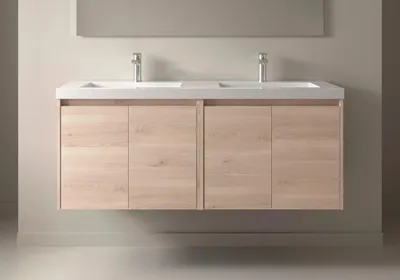 Produktbild von Noja Unterschrank 1400 4 Türen + Waschbecken Nature