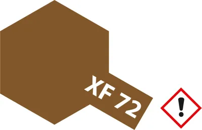 Produktbild von XF-72 Braun JGSDF matt - 10ml Acrylstreichfarbe wasserloeslich Tamiya 300081772