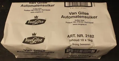 Produktbild von Van Gilse Automatenzucker 10 x 1000g Packung (Automatensuiker)