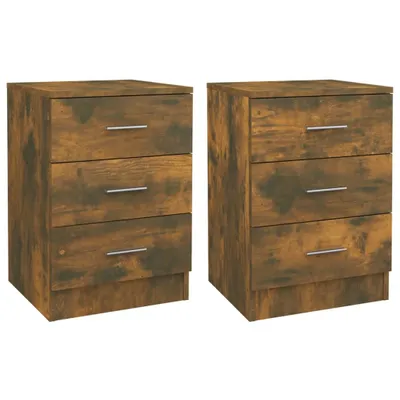 Obrázok produktu pre Nočné stolíky 2 ks údený dub 38x35x56 cm spracované drevo