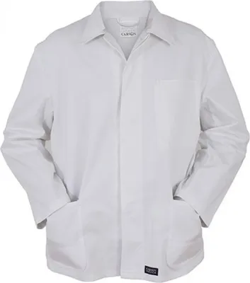 Produktbild von Carson Classic Workwear KTH709J | Herren Classic Long Work Jacket bis 60 Grad waschbar - Farbe: White - Größe: 46