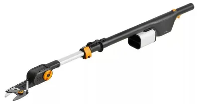 Produktbild von Astschere (nur Gerät) mit austauschbaren 12V-4Ah-Akkus – 3,4 m Reichweite, 32 mm Schnittdurchmesser, um 230° verstellbarer Kopf